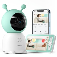 BOIFUN Babyphone mit Kamera 2K HD LCD PTZ 355°/60° WLAN mit Handyübertragung App