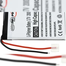 Powery Akku passend für GPS, Navigation NavGear GTX-60, RSX-60, Typ A505068G u.a.,