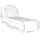 vidaXL Sonnenliegen 2 Stk. Grau 199,5x60x74 cm Massivholz Kiefer