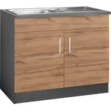 KOCHSTATION Spülenschrank »KS-Colmar«, 100 cm, mit Metallgriff,