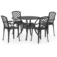 vidaXL Bistroset 5-tlg. schwarz 3070611