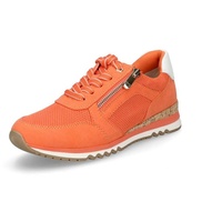 Marco Tozzi Damen Sneaker flach mit Reißverschluss Vegan, Orange (Carrot Comb), 37 EU