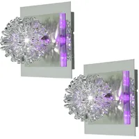 ETC Shop Wandleuchte chrom Wandlampe Kugel Geflecht Wohnzimmerleuchte Flurlampe,