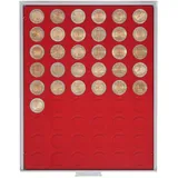 Münzbox Standard mit 54 runden Vertiefungen für Münzen mit Ø25,75 mm, z.B. fü...