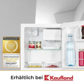 Exquisit KB45-0-011E Mini-Kühlschrank 45 l 533 mm hoch Weiß