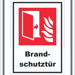 Brandschutztür Brandschutz Schild A4 (210x297mm)
