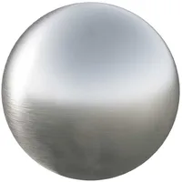 vidaXL Gartenbrunnen Gebürsteter Ball Ø 37,5 cm Silber Edelstahl 201