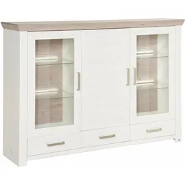 Set One by Musterring Highboard York Dekor Pino-Aurelio / Eiche Nelson