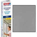 Tesa Insect Stop Clip On Anklipsrahmen-Fliegengitter 120x140cm anthrazit (55360-00001-00)