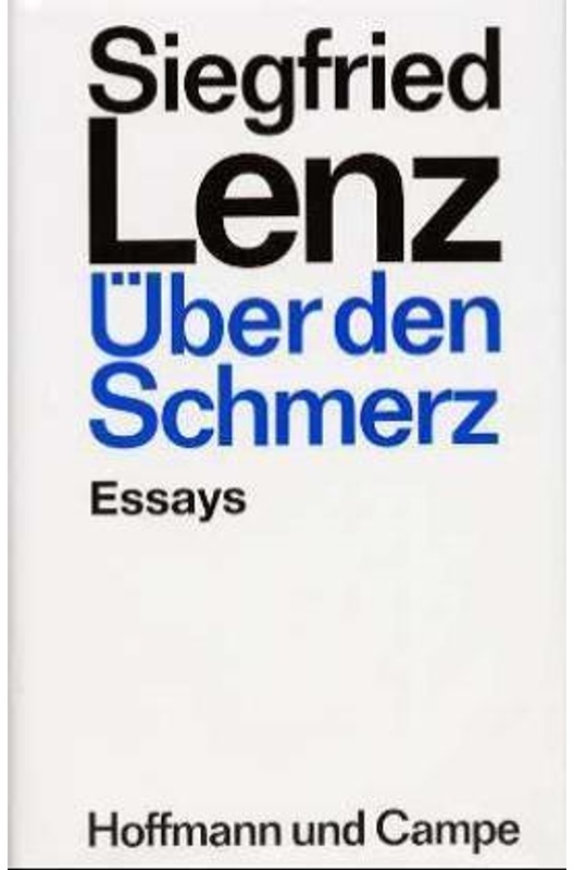 Über Den Schmerz - Siegfried Lenz, Leinen