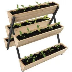 NYVI Hochbeet Blumentreppe NYVIGreen mit 5 Abteilungen – Pflanzregal für Pflanzen, Gemüse. Kräuter & Blumen