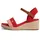Tommy Hilfiger TH MID ESPAD WEDGE CROCHET Damen Rot/Rosa 37