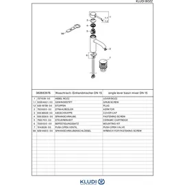 Kludi Bozz Einhandmischer mattschwarz 382883976