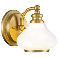 Elstead Lighting Ainsley Wandleuchte Messing gebürstet, Hinkley HK-AINSLEY1-BATH-BB