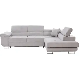 Mirjan24 Ecksofa Torezio Cord, mit Bettkasten und Schlaffunktion, Einstellbare Kopfstützen, 274x203x70-90 cm Wohnzimmer, Sofas & Couches, Wohnlandschaften, Ecksofas