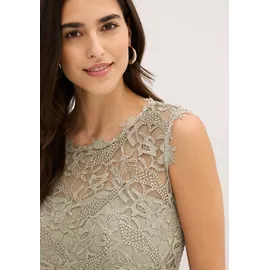 bonprix Minikleid Spitze Grün 38
