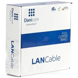 danicom CAT6A S/FTP 50m Starrleiter - LSZH (Dca)