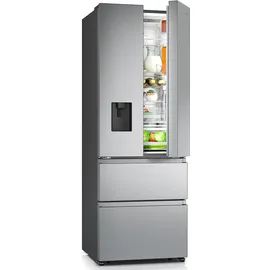 Hisense RF632N4WIE French Door (485 l, 2000 mm hoch, Edelstahl)
