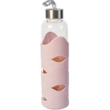 Geda Labels infinite by GEDA LABELS (INFKH) Unisex Jugend Trinkflasche Silikon rosa 500ml Glas