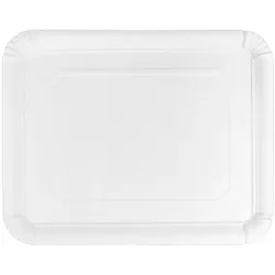 MONOUSO - Pappschale rechteckig weiß 22x28cm (50 Stück)