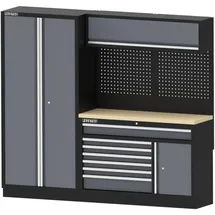 feistos Werkstatteinrichtung Apollo 32 Schwarz/Anthrazit 46x228x200cm