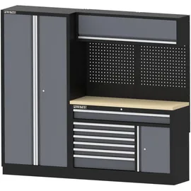 feistos Werkstatteinrichtung Apollo 32 Schwarz/Anthrazit 46x228x200cm