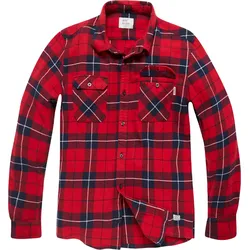 Vintage Industries Sem, Hemd - Rot/Schwarz - S
