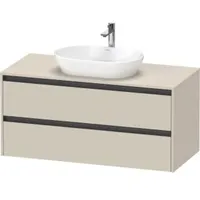 Duravit Ketho.2 Waschtischunterbau, 1200x568x550mm, K24897083830000, Farbe: taupe supermatt