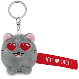 NICI 62063 Schlüsselanhänger Katze "Ich Herz dich!" rot