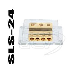 ACV Gold-Line 4-fach Verteilerblock für Auto Radio Endstufe / Verstärker Vert...