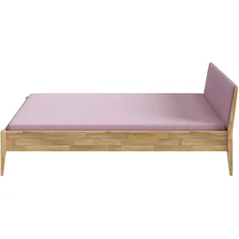 Paidi Jugendbett STIENE 140 x 200 cm Eiche massiv lasiert dunkelrosa