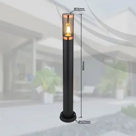 GLOBO Stehlampe 1x E27 schwarz