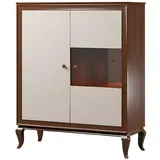 Xlmoebel Vitrine Ausstellungsgehäuse Ausstellungsschrank Sammlervitrine Glasvitrine (Vitrine) Hergestellt in Europa braun