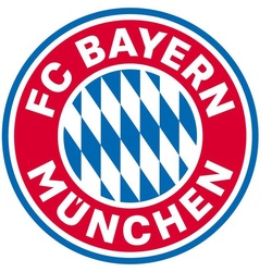 Wandtattoo WALL-ART „FC Bayern München Logo“ Wandtattoos Gr. B/H/T: 40 cm x 40 cm x 0,1 cm, bunt Wandtattoos Wandsticker