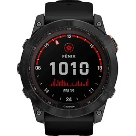 Garmin fenix 7X Solar schiefergrau mit schwarzem Armband