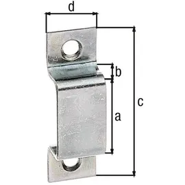 GAH Alberts Schlaufe für Riegel 13mm/44mm Stahl galvanisch verz.