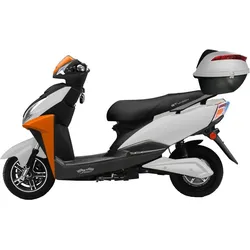 E-Motorroller GT UNION "e-Adler 45", orange (orange matt, schwarz), Elektromotorroller, mit Topcase, 45 km/h, 2ter Akku möglich, B:72cm H:110cm L:185cm