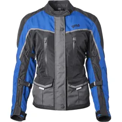 GMS Twister Neo wasserdichte Damen Motorrad Textiljacke, schwarz-blau, Größe 5XL