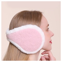 ManKle Ohrenwärmer Ohrwärmer für den Winter,Plüsch-Ohrenschützer für kaltes Wetter rosa