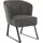 exxpo - sofa fashion Sessel Americano Bezug in verschiedenen Qualitäten 66 x 80 x 69 cm Grau mit Keder und Metallfüßen
