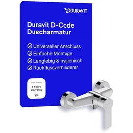 Duravit D-Code Einhebel-Brausemischer Aufputz, DC4230001010