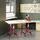 Homcom Arbeitsbock Stahl 68L x 58B x 80-130H cm Rot