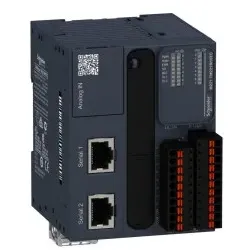 Schneider Electric TM221M16TG SPS-Steuerung, Modicon M221, Buchformat, 16 E/A, Modbus, 24 VDC, Source Transistor, Federzugklemmen