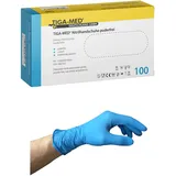 TIGA-MED Nitrilhandschuhe S M L XL BIG PACK 1000/2000/4000 Stück, blau, puderfrei & latexfrei, Schutzhandschuhe Untersuchungshandschuhe Einweghandschuhe (S, 1000)