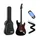 Donner DST-200 E-Gitarre Set 39 Zoll HSS ST Ritter-Schwar inkl. Tasche