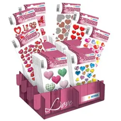 80 Stück Herma Sticker Magic Love Klassiker sortiert  Herma