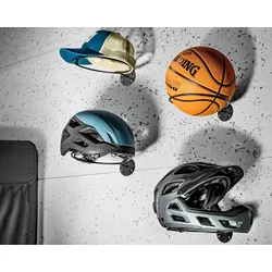 Gadget Master Ball-Helm-Kappenhalter, universelle Wandhalterung, Metall, 25x19 cm