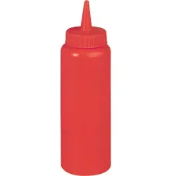 Stalgast Quetschflasche Squeeze, 0,7 Liter, Ø 70 mm KK080112 , Farbe: rot, für Ketchup