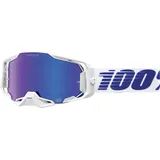 100% 100%, Armega HIPER Goggle Izi - Mirror Blue (Weiss, Blau,