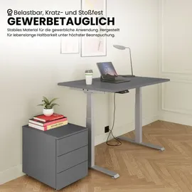 bümö Schreibtisch elektrisch Lite Asteiche braun / Weiß
